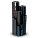 Sappco HDPE Pipe PE 100 Size (OD) 200 mm Thickness 9.6 mm Black | SAPPCO