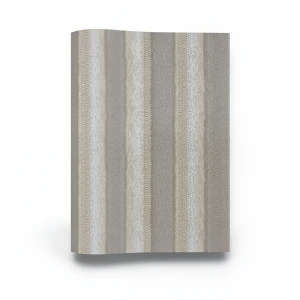 Italian Wallpaper Dark Beige Striped Design, Size 10m x 0.70m, Model RC18098
