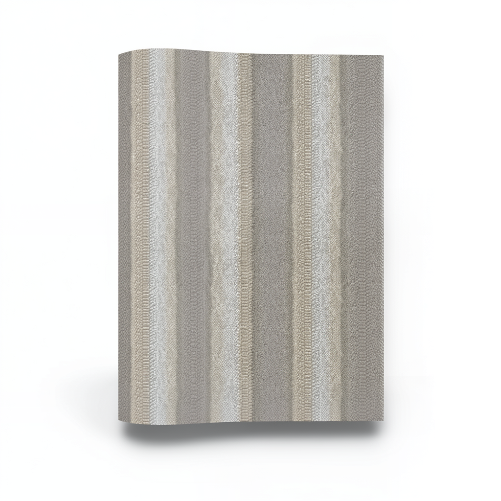 Italian Wallpaper Dark Beige Striped Design, Size 10m x 0.70m, Model RC18098