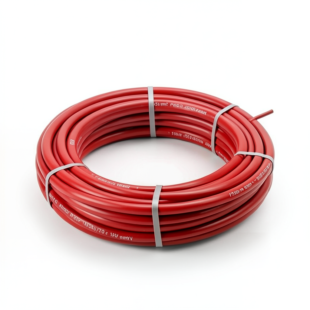 سلك كهرباء مرن نحاس عزل PVC مقاس 150 mm2 450/750 فولت، لون أحمر | شركة الفنار