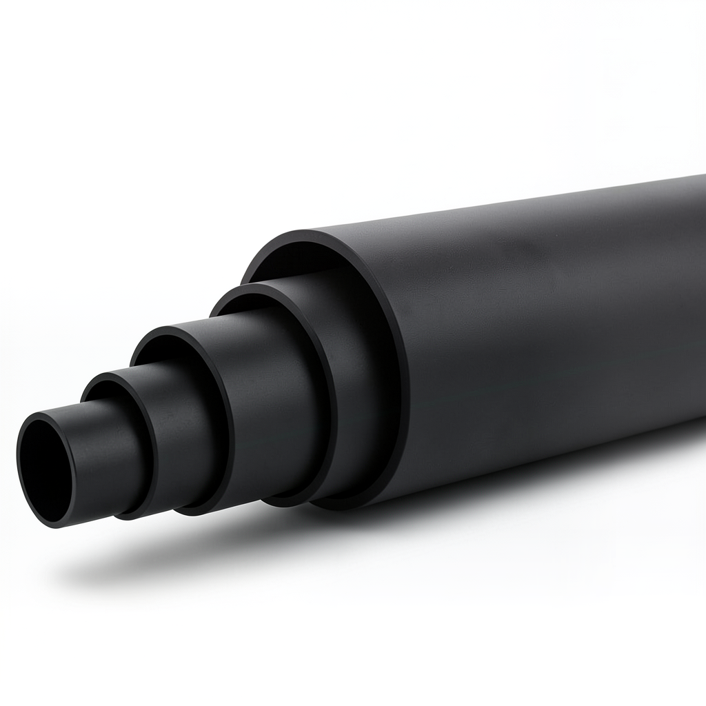مواسير HDPE ضغط 12.5 بار PE 100 قطر خارجي 225 مم SDR 11 لون أسود