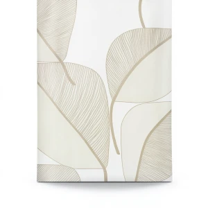 Leaf-patterned Wallpaper 10m x 0.53m Beige, Model 73244