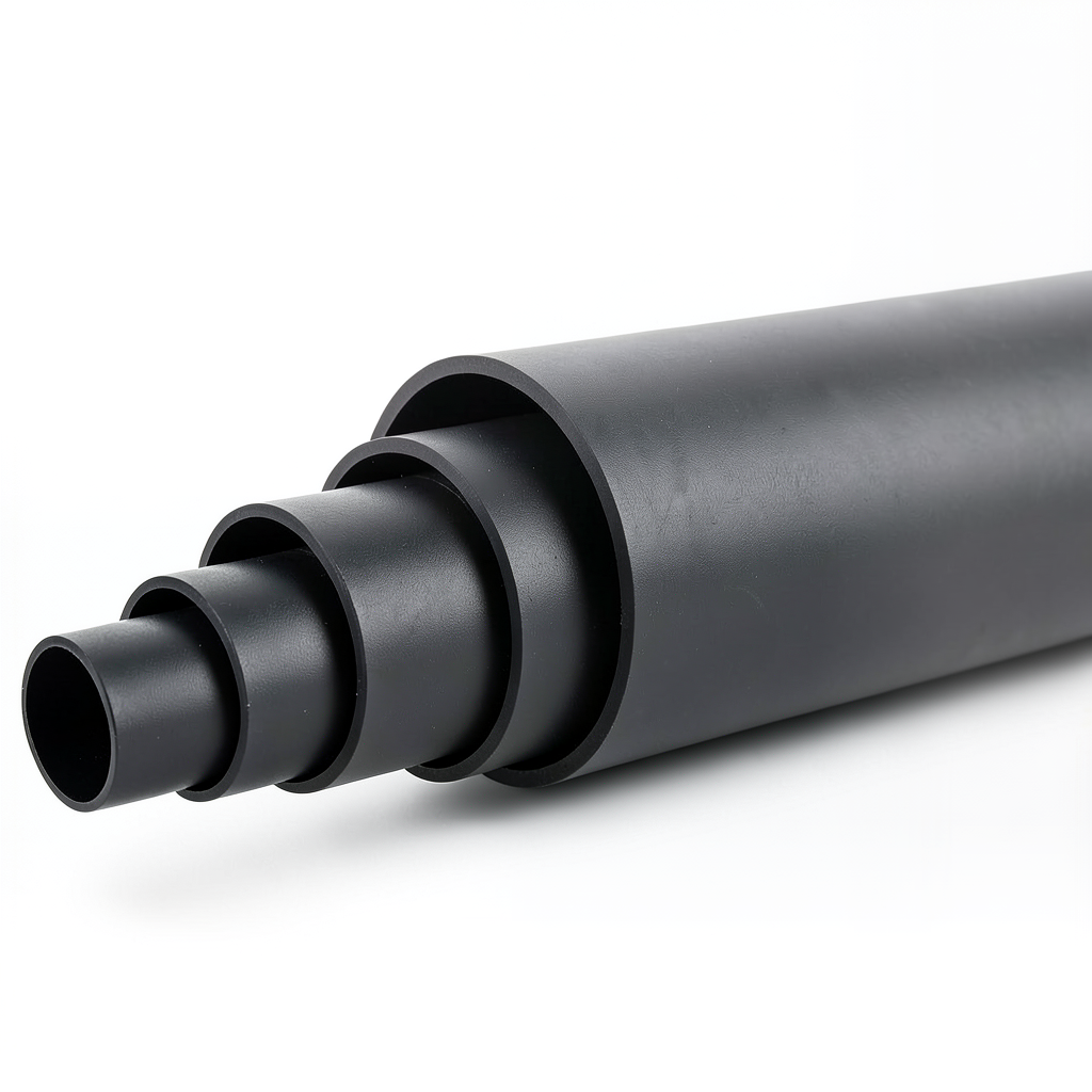 HDPE Polyethylene Pipe Nominal Pressure 12.5 Bar PE 100 OD 400 mm SDR 11 Black