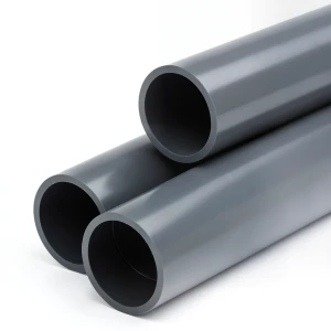 UPVC Plastic Pipe Class 6 Size 1 1/2 inch Thickness 4.3 mm Dark Gray