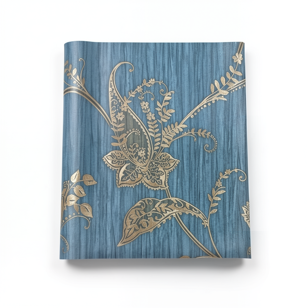 Italian Wallpaper 10m x 1.06m Blue, Model 4772