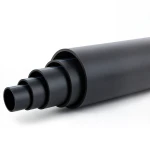 HDPE Polyethylene Pipe Nominal Pressure 15.6 Bar PE 100 OD 200 mm SDR 9 Black