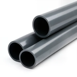 UPVC Plastic Pipe Class 7 Size 1/2 inch Thickness 4.3 mm Dark Gray