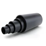 HDPE Polyethylene Pipe 15.6 Bar Pressure PE 100, 250 mm Diameter SDR 9, Black