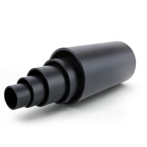 HDPE Polyethylene Pipe 15.6 Bar Pressure PE 100, 250 mm Diameter SDR 9, Black