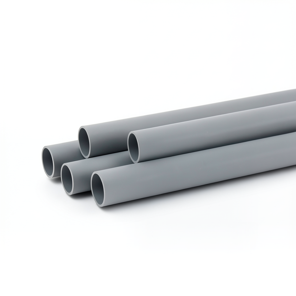 UPVC Plastic Pipe Electrical EPT Size 3/4 inch Thickness 2.03 mm Gray Color