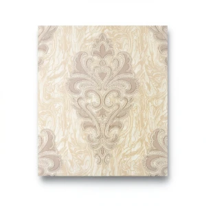 Classic Wall Covering Beige Color, 10m Length x 1.06m Width, Model 44406