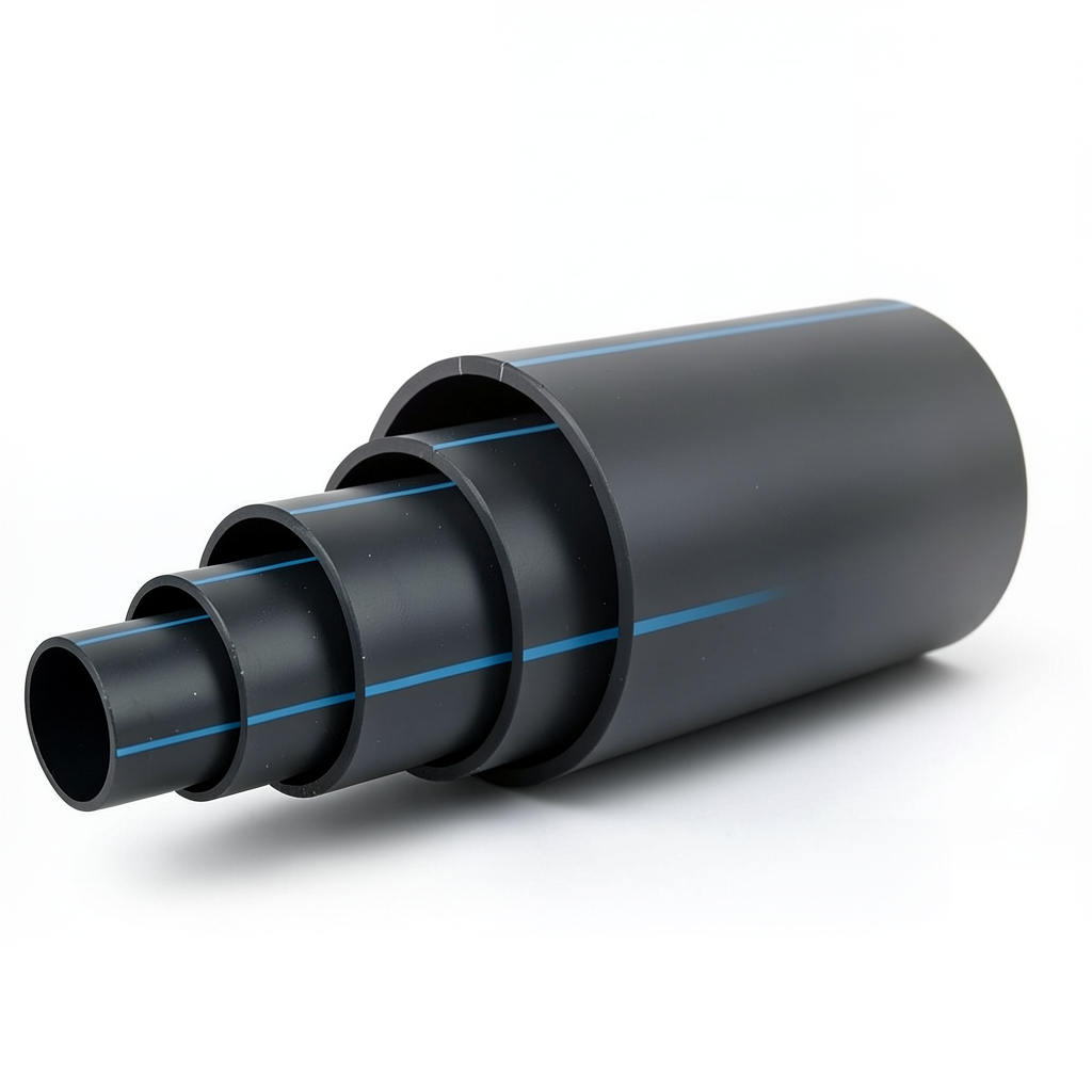 HDPE Pipe Nominal Pressure 15.6 Bar PE 100 OD 450 mm SDR 9 Black