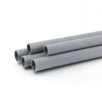 أنابيب بلاستيك UPVC كهربائية EPC 40 مقاس 3/4 إنش سماكة 3.38 مم لون رمادي