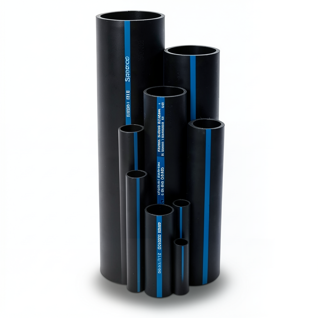 Sappco HDPE Pipe PE 100 Size OD 400 mm Thickness 19.1 mm Black | SAPPCO