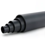 HDPE Polyethylene Pipe Nominal Pressure 15.6 Bar PE 100 OD 225 mm SDR 9 Black