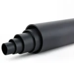 HDPE Polyethylene Pipe 15.6 Bar Pressure PE 100, 250 mm Diameter SDR 9, Black