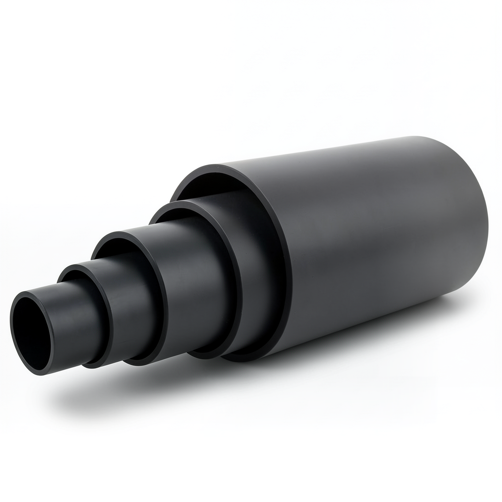 أنبوب HDPE ضغط اسمي 15.6 بار PE 100 قطر خارجي 355 مم SDR 9 أسود
