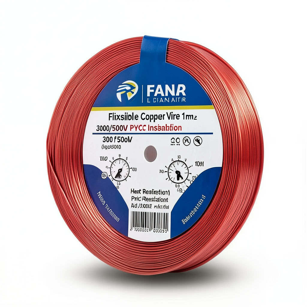 Flexible Copper Wire 1mm2 300/500V PVC Insulation, Heat Resistant, 300 ft Coil | Al Fanar