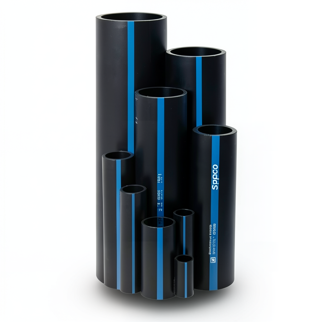 Sappco HDPE Pipe PE 100 Size 500 mm Thickness 29.7 mm Black | SAPPCO