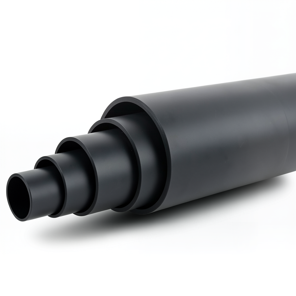 HDPE Pipe PN 19.2 Bar PE 100 OD 280 mm SDR 7.4 Black Color