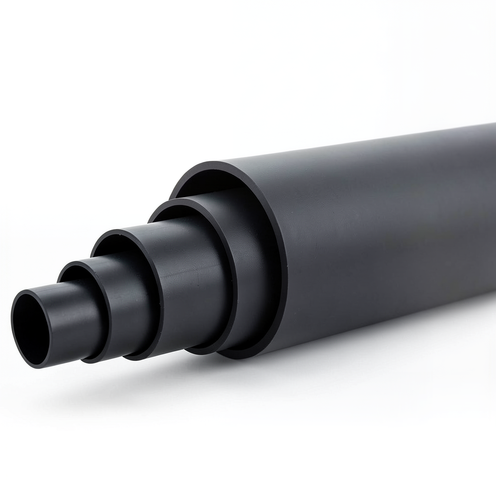 مواسير HDPE ضغط 19.2 بار PE 100 قطر خارجي 355 مم SDR 7.4 لون أسود