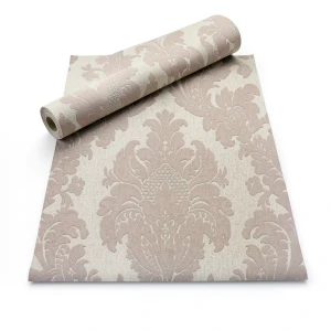 Italian Wall Covering 10m x 0.53m Light Brown, Model 63013