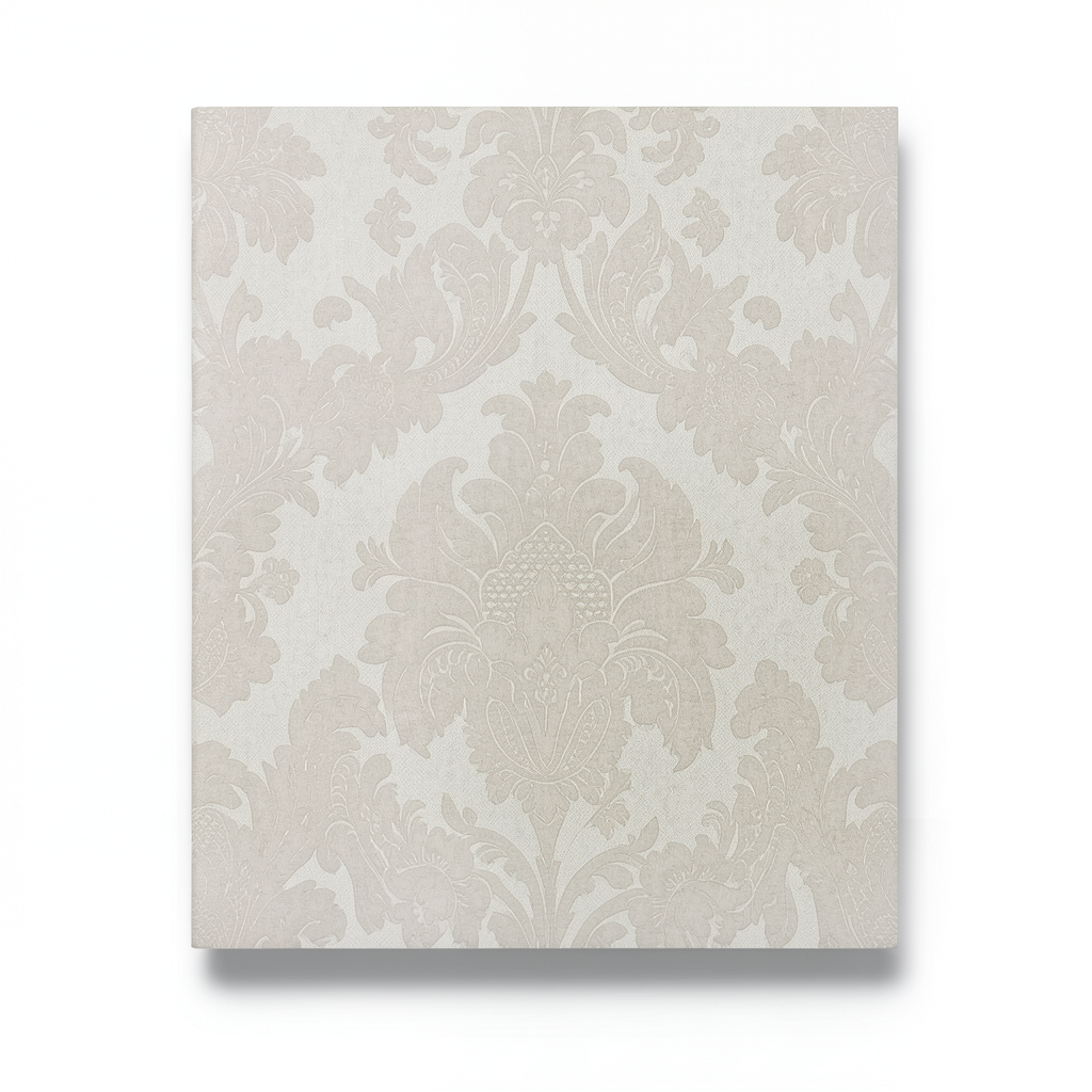 Italian Wallpaper 10m x 0.53m Pale Beige, Model 63016