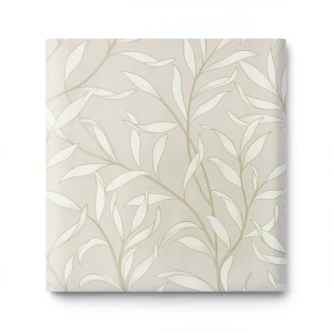 Dutch Leaf Patterned Wallpaper 10 m x 0.53 m Pale Beige, Model 221325