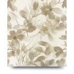 Italian Wallpaper Floral Design Beige Color, Size 10m x 1.06m, Model 72952