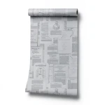 Holland Wallpaper Youthful Design 10m x 0.53m, Gray Color, Model 18260