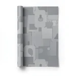 ورق حائط هولندي تصميم شبابي 10 م×0.53 م، لون رمادي، موديل 18260