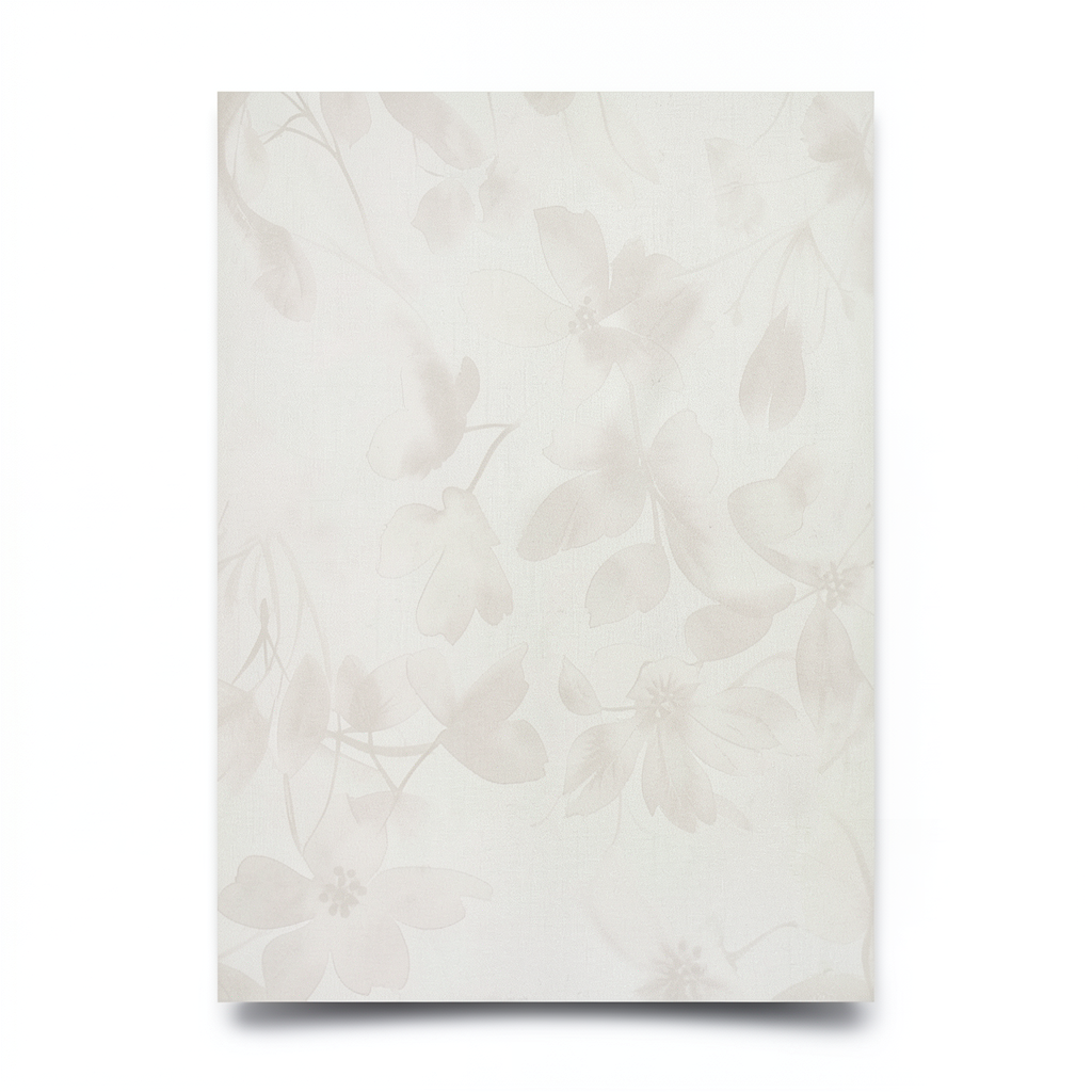 Italian Wallpaper Floral Design Pale Beige, Size 10mx1.06m