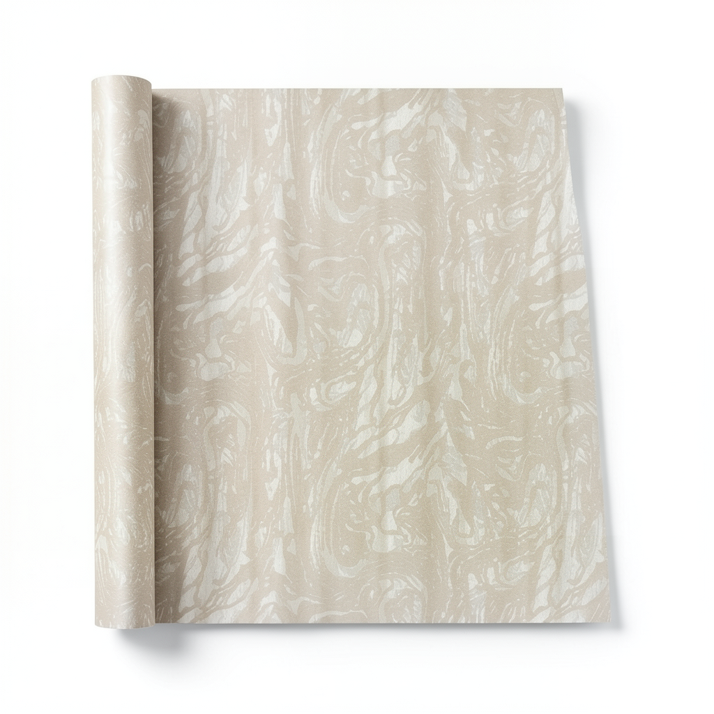 Italian Wallpaper Pattern Design 10m x 1.06m, Beige, Model 44405