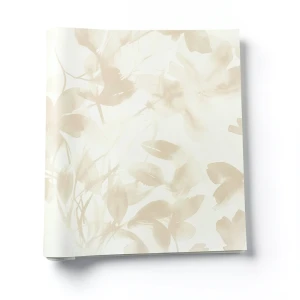 Italian Wallpaper Floral Design Creamy Color, Size 10mx1.06m, Model 72954