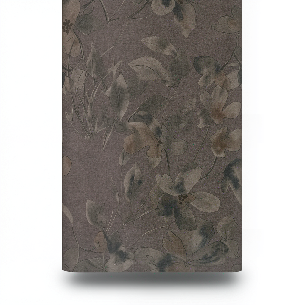 Italian Wallpaper Floral Design Dark Beige, Size 10mx1.06m, Model 72955
