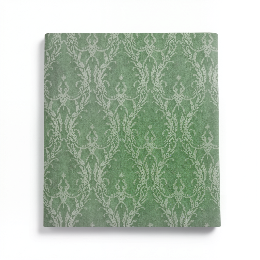 Classic Wall Covering Green Color, 10m x 1.06m, Model 44417