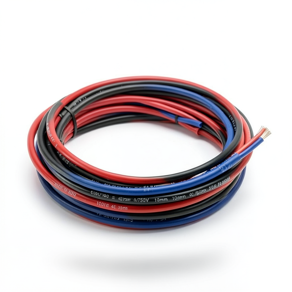 Flexible Electric Wire 10mm 450/750V, Copper Conductor 0.40mm Diameter, Heat Resistant PVC Insulation | Al Fanar