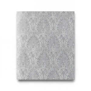 ورق حائط ايطالي تصميم كلاسيك 10 م×1.06م، رمادي