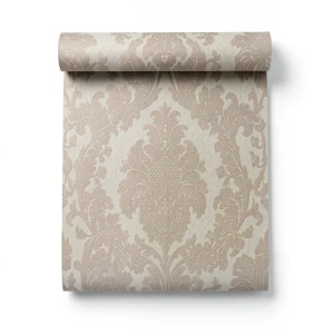 Italian Wall Covering 10m x 0.53m Light Brown, Model 63013