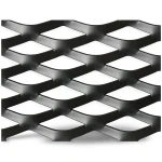 Hot Rolled Black Steel Expanded Metal Mesh Thickness 3.8 mm Width 1.22 m Length 7 m