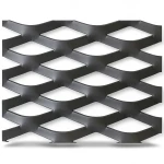 Hot Rolled (Black) Steel Expanded Metal Mesh Thickness 4.8 mm Width 1.22 m Length 1 m