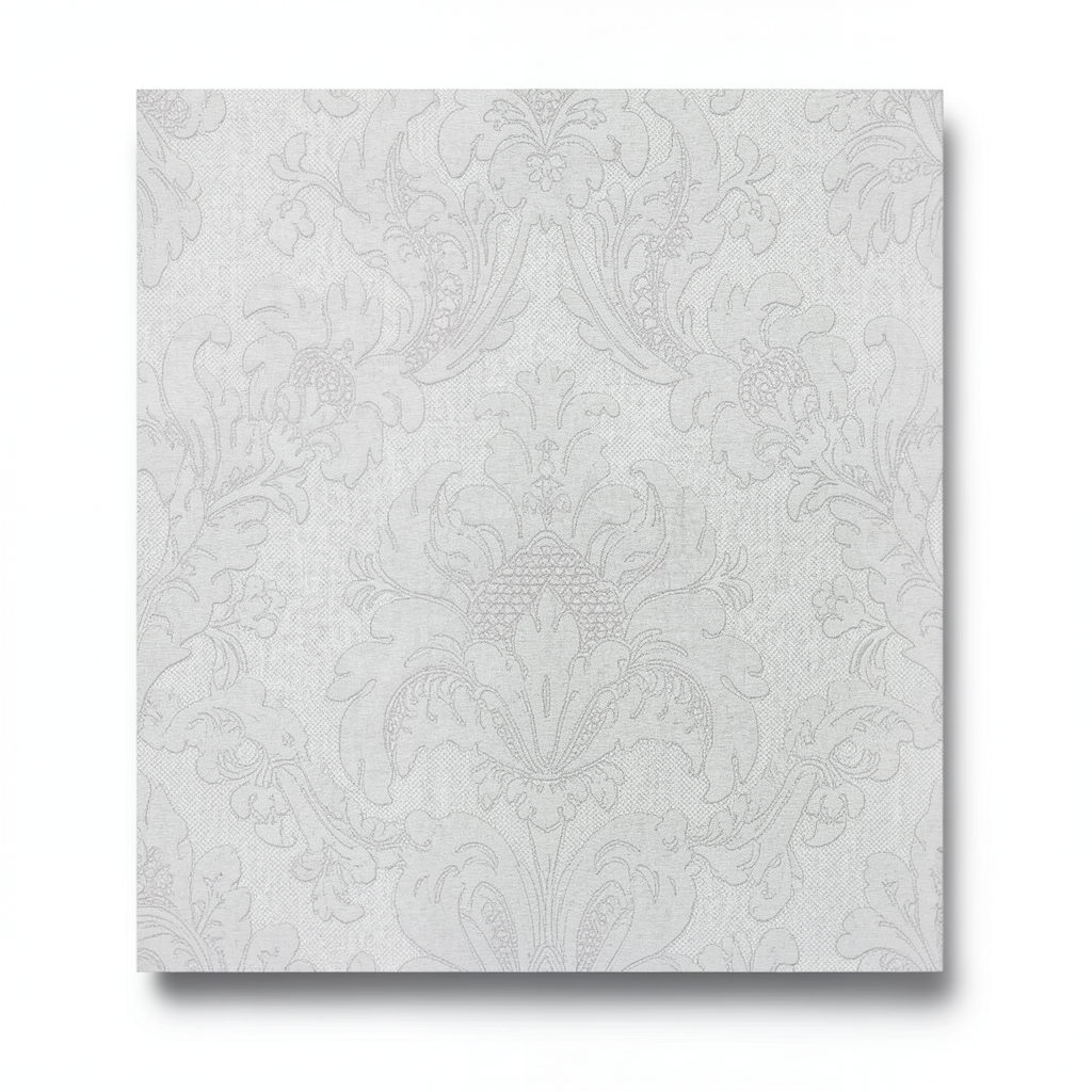 Italian Wall Covering 10m x 0.53m Pale Grey, Model 63023