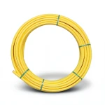 Almona HDPE Plastic Coil Pipe PN 8 Bar PE 80, 25 mm OD, 3 mm Thickness, Yellow