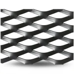 Hot Rolled Black Steel Expanded Metal Mesh Thickness 4.8 mm Width 1.22 m Length 4 m