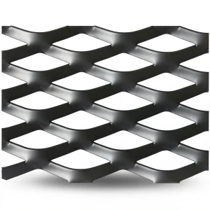 Hot Rolled Black Steel Expanded Metal Mesh Thickness 4.8 mm Width 1.22 m Length 4 m