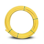 Almona HDPE Plastic Coil Pipe Nominal Pressure 8 Bar PE 80, Outer Diameter 63 mm, Thickness 5.8 mm, Yellow