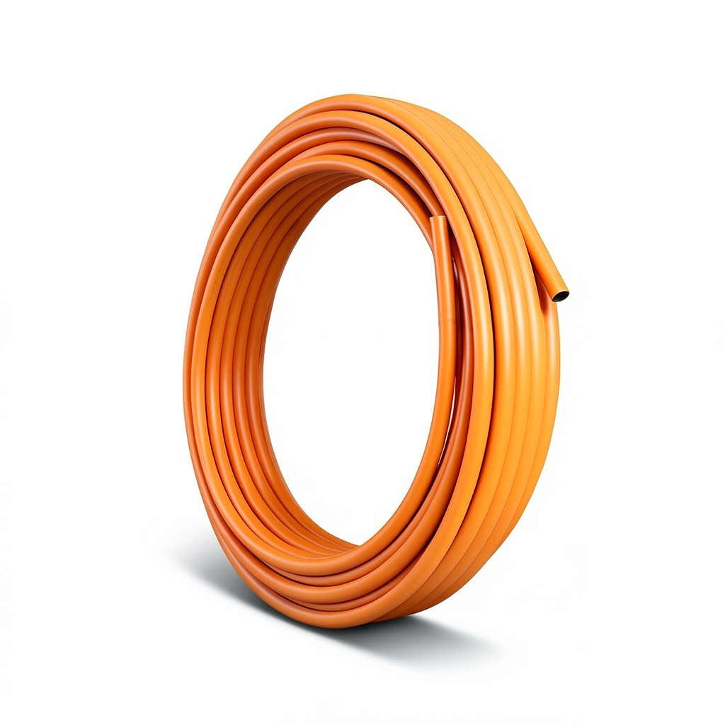 HDPE Coil Pipe Nominal Pressure 6 Bar PE 100 Outside Diameter 50 mm Thickness 2.9 mm Orange