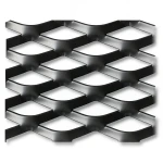 Hot Rolled Black Steel Expanded Metal Mesh Thickness 4.8 mm Width 1.22 m Length 6 m
