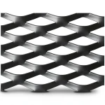 Hot Rolled Black Steel Expanded Metal Mesh Thickness 5.8 mm Width 1.22 m Length 1 m