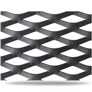 Hot Rolled Black Steel Expanded Metal Mesh Thickness 5.8 mm Width 1.22 m Length 2 m